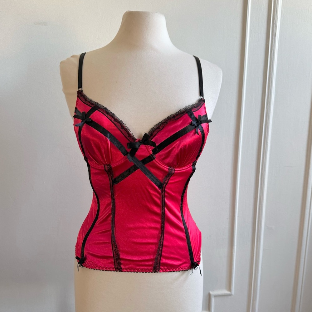 Red and Black Corset